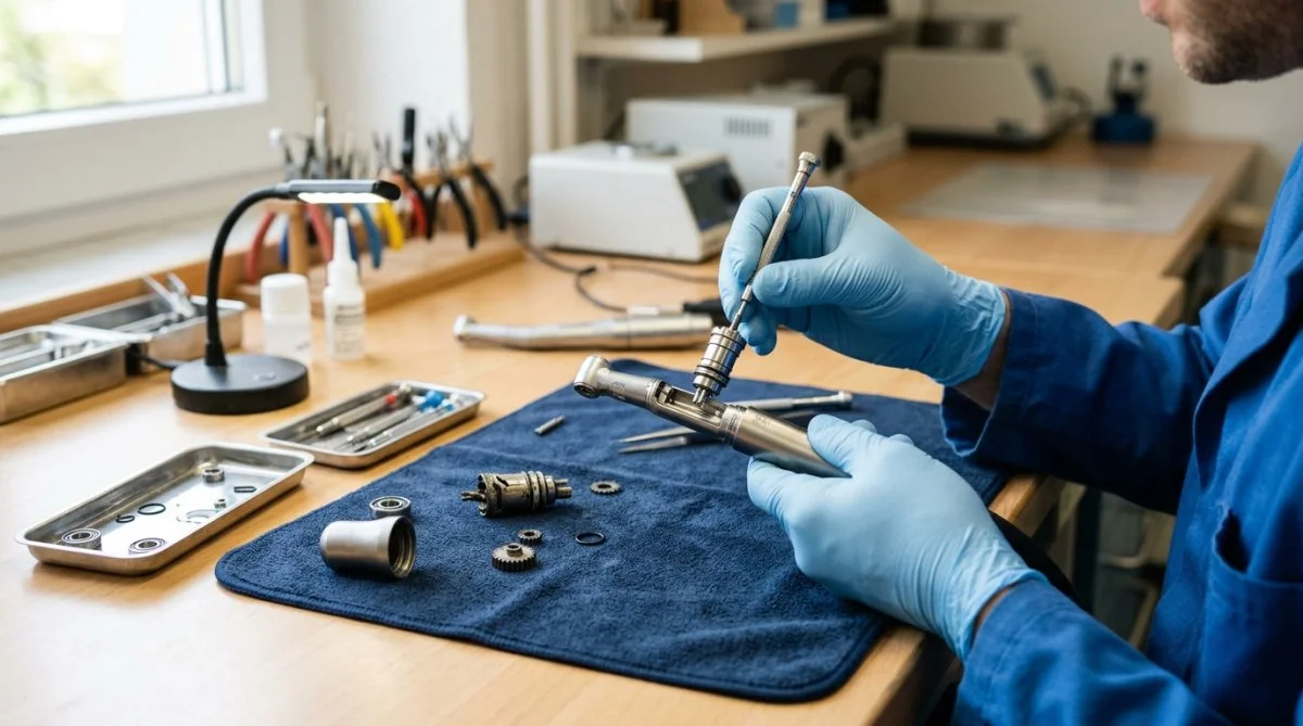 Schritt 3: Austausch der Hauptkomponenten - Dental Turbine reparieren